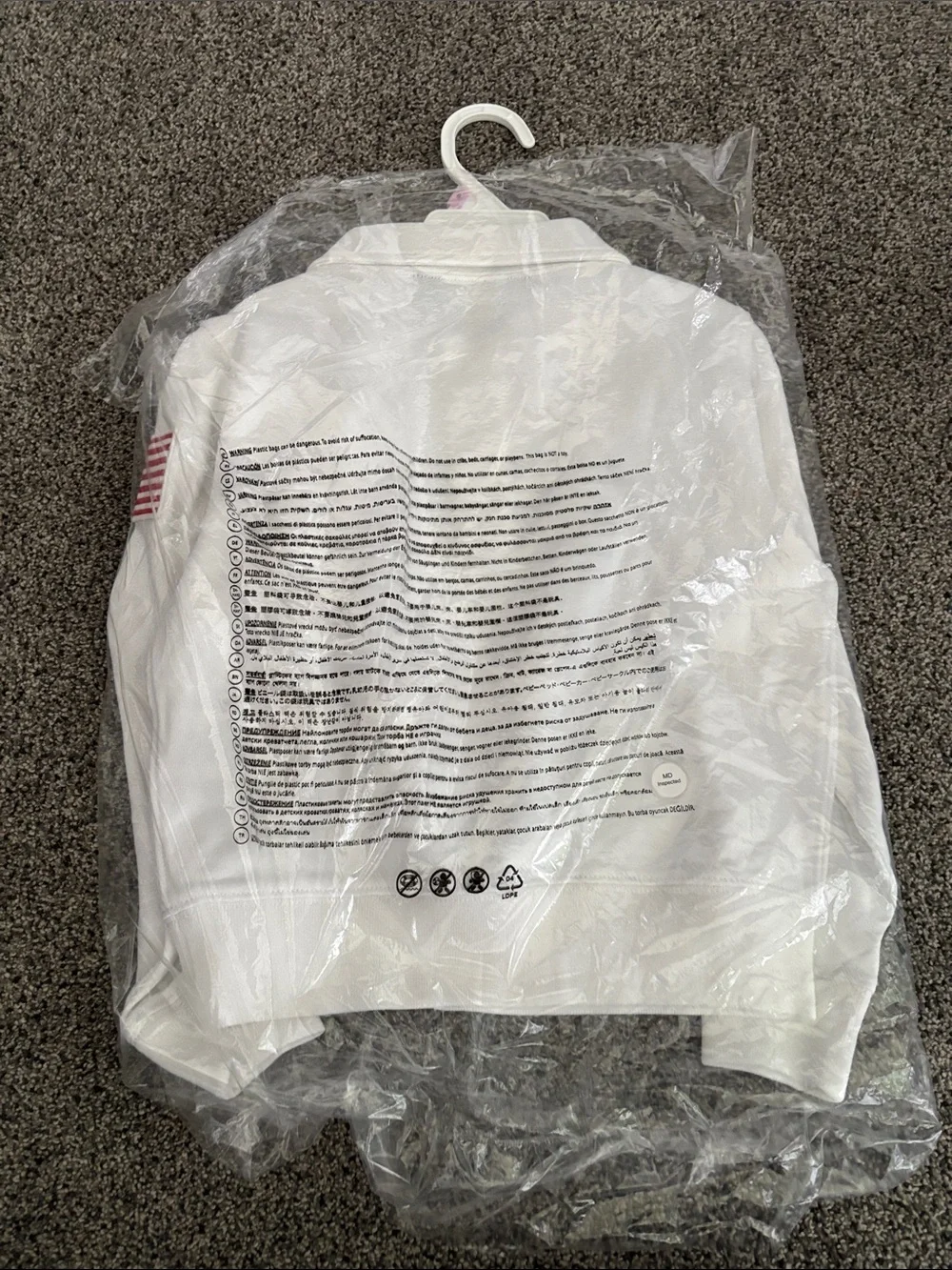Kids Ralph Lauren White Pullover with Navy USA and Red Logo - Picture 7 of 7